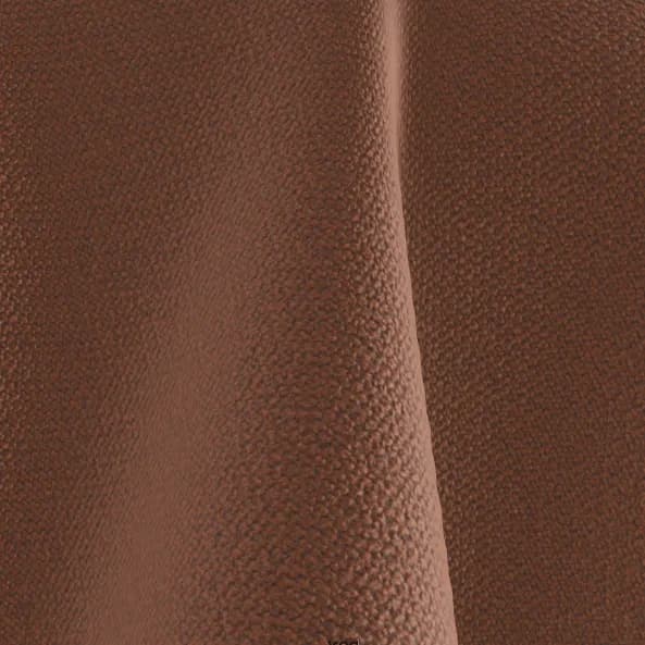 Close-up of textured brown upholstery fabric for a bed headboard